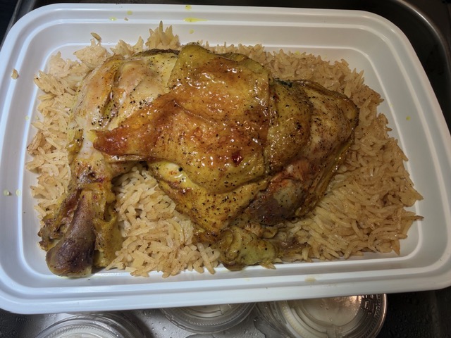 Roasted Chicken with Rice