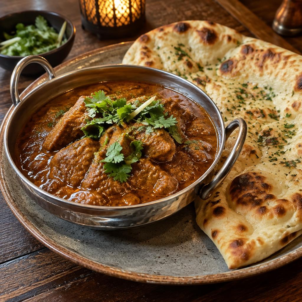 Lamb Curry with Naan